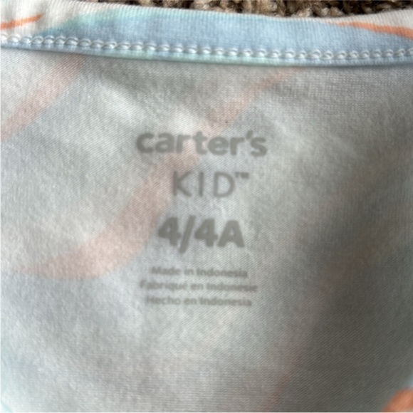 Carter’s Light Blue and Orange Swirl Twist Tank Top, size 4 - Picture 3 of 4